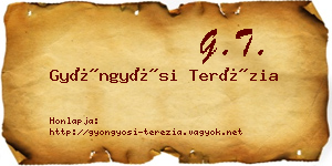 Gyöngyösi Terézia névjegykártya