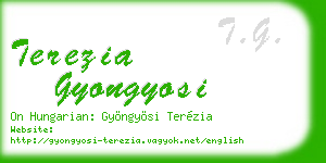 terezia gyongyosi business card